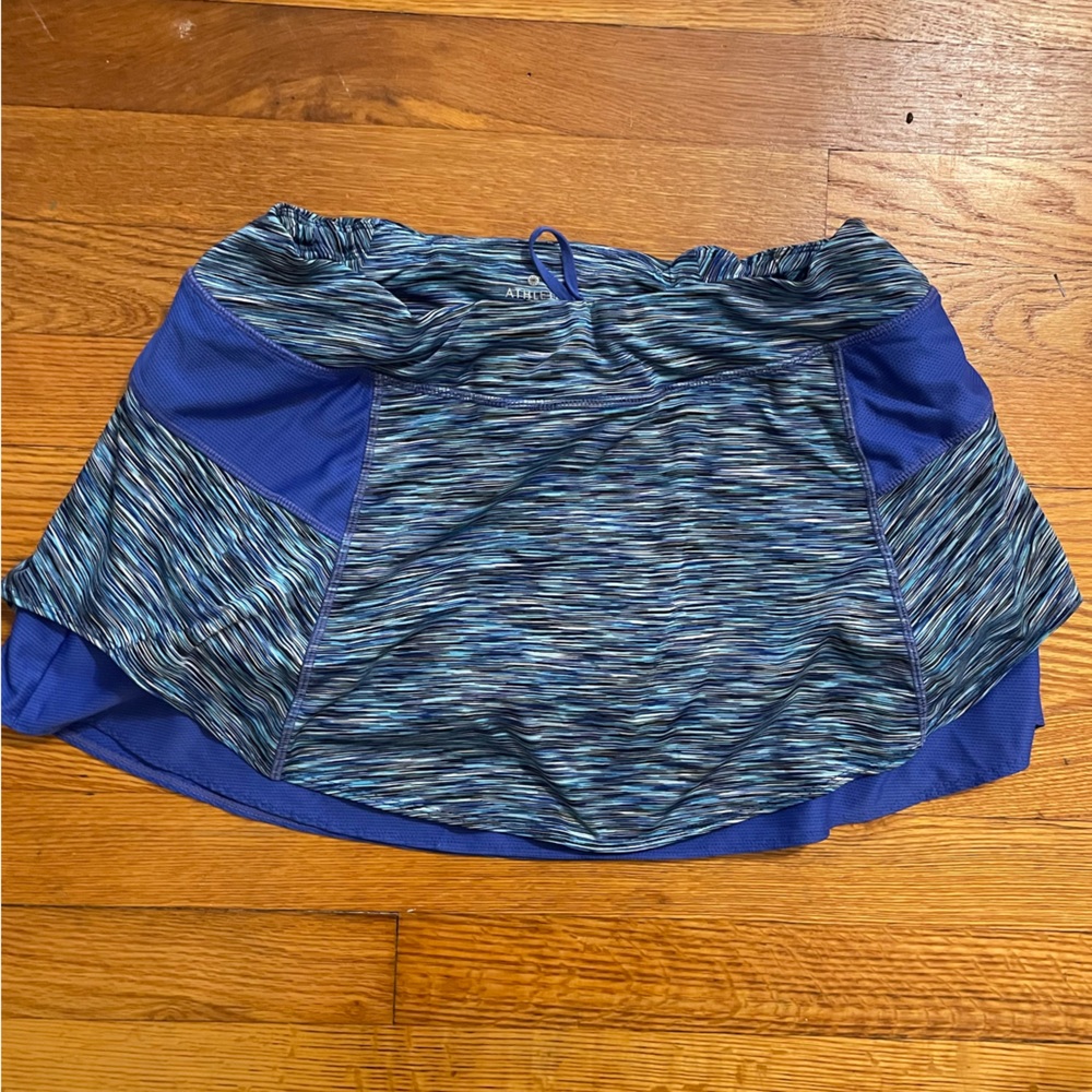 3/$24 💚Athleta Blue Running Skirt Skort Shorts. Tennis. Athletic. GUC